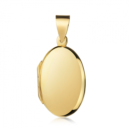 Medaillon oval Echt Silber 925/000 vergoldet