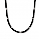 Frank1967 Halskette schwarzer Achat 70cm